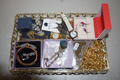 Lot 121 - Mixed Lot: Assorted costume jewellery and watches