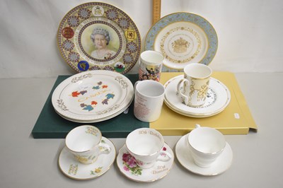 Lot 151 - Quantity of commemorative plates and tea wares