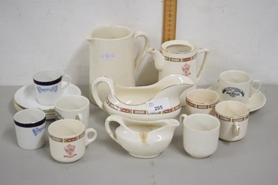 Lot 205 - Mixed Lot: Assorted tea wares to include Cliff...