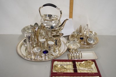 Lot 212 - Quantity of assorted silver plates to include...