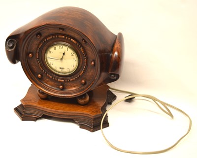 Lot 142 - 20th Century mantel clock fashioned out of a...