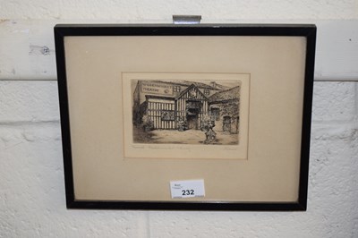 Lot 232 - Maddermarket Theatre, engraving, signed in...