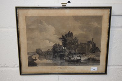 Lot 240 - A View of the Ferry, framed and glazed