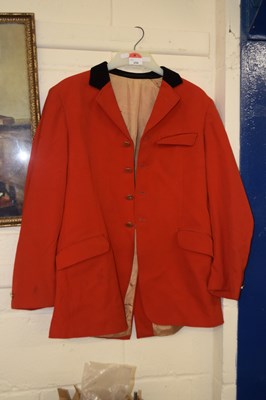 Lot 259 - A gentleman's red hunting jacket