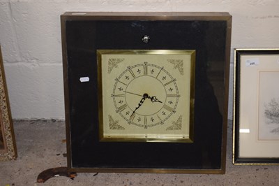 Lot 265 - Square wall mounted clock