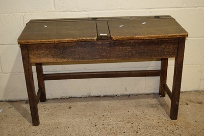 Lot 298 - A vintage double school desk