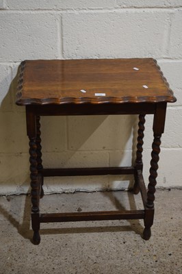 Lot 299 - An early 20th Century oak occasional table on...