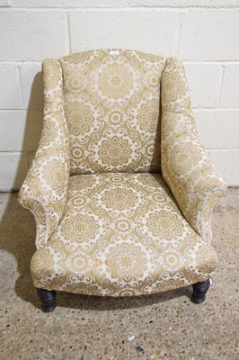 Lot 308 - A late Victorian wing back armchair