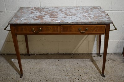 Lot 310 - An Edwardian marble top wash stand