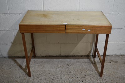 Lot 313 - A mid Century hardwood two drawer desk or...