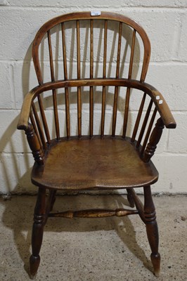 Lot 330 - A 19th Century stick back Windsor type chair