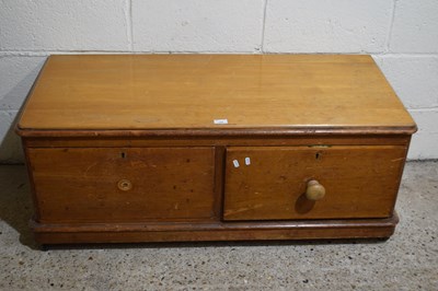 Lot 344 - A low two drawer chest converted from a...