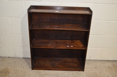 Lot 362 - An early 20th Century dark ply bookcase cabinet