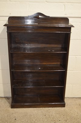 Lot 363 - An early 20th Century dark stained open front...