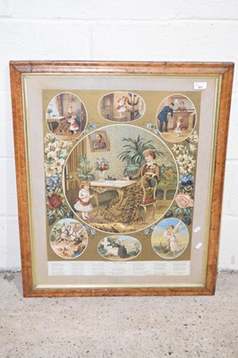 Lot 365 - Victorian chromolithograph print Papa's...