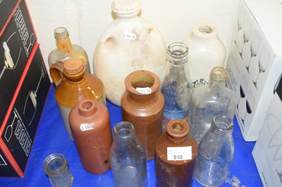 Lot 510 - Quantity of stone ware and glass bottles