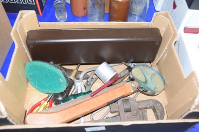 Lot 511 - Mixed Lot:  Assorted hand tools and a magnifier