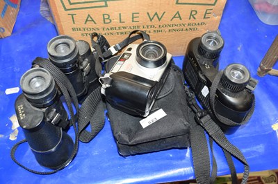 Lot 523 - Two pairs of binoculars and any Olympus...