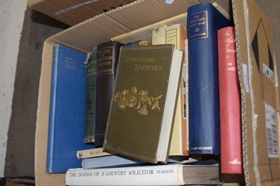 Lot 555 - Box of assorted hardbacks, various subjects