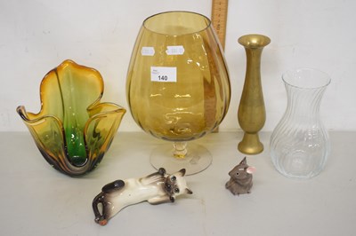 Lot 140 - Mixed Lot: Oversized glass brandy balloon,...