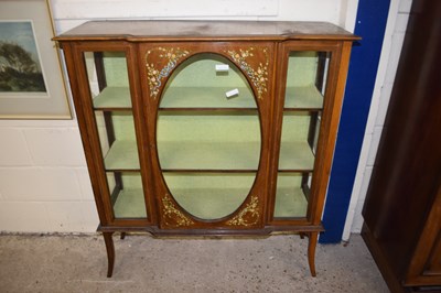 Lot 248 - An Edwardian mahogany framed display cabinet...