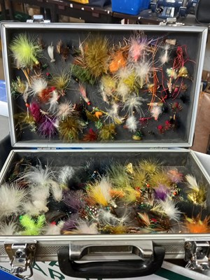 Lot 566 - A quantity of fly fishing flies, self tying...