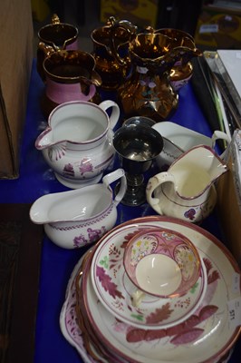 Lot 571 - Mixed Lot: Assorted ceramics to include pink...