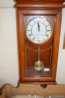 Lot 637 - A modern Seiko quartz wall clock