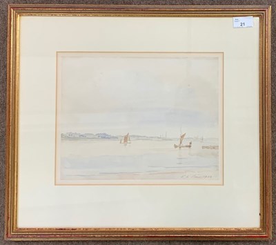 Lot 21 - Phillip Steer (1860-1942), Estuary,...