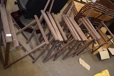 Lot 752 - Four folding chairs minus canvas (a/f)