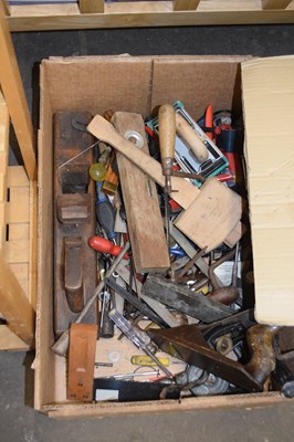 Lot 769 - Box of assorted hand tools to include...