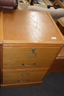 Lot 789 - Two drawer pine filing cabinet