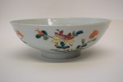 Lot 3 - Chinese porcelain bowl decorated in polychrome...