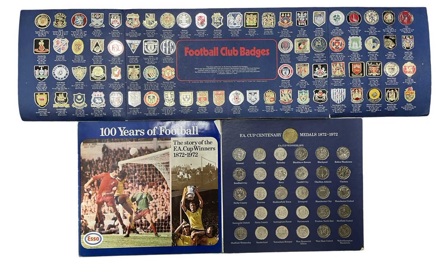 Lot 153 - A pair of vintage football related...