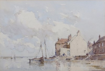 Lot 465 - Gerald Ackermann R.I. (1876-1960), "High Tide...