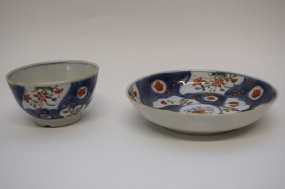 Lot 5 - 18th century Chinese porcelain tea bowl and...