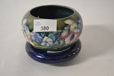 Lot 380 - Moorcroft Bowl and Pin Dish with orchid Pattern