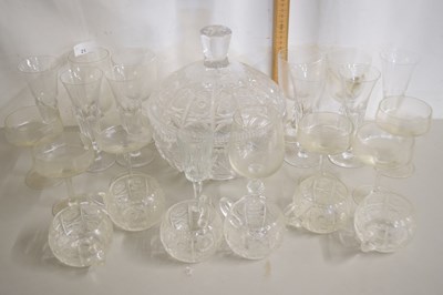 Lot 21 - Mixed Lot: Various drinking glasses, glass...