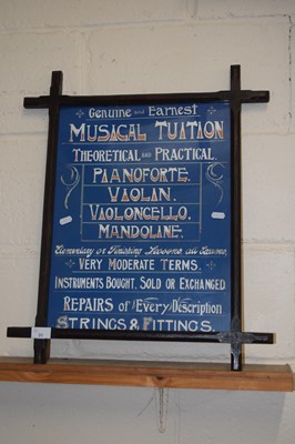 Lot 31 - An early 20th Century Musical Tuition...