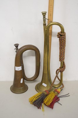 Lot 67 - George Potter & Co, Aldershot, copper bugle...