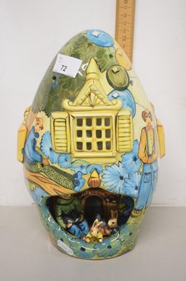 Lot 72 - A Derek Fowler Studio Pottery novelty ovoid...