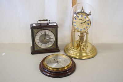 Lot 136 - Modern anniversary clock (no key), a further...