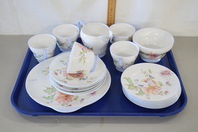 Lot 142 - Quantity of Shelley floral decorated tea wares