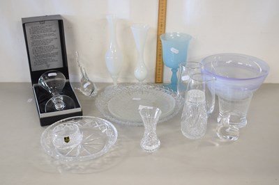 Lot 145 - Mixed Lot: Glass wares to include pair of...