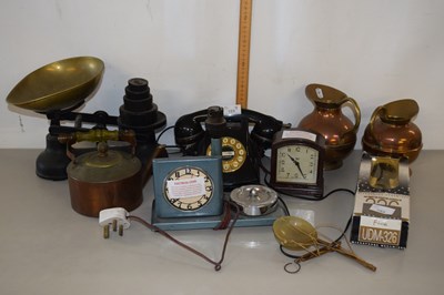 Lot 153 - A vintage telephone together with a vintage...