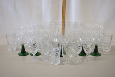 Lot 158 - A group of various 20th Century wine glasses...