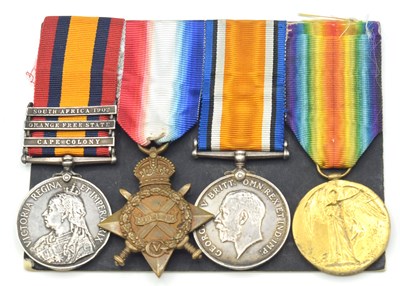 Lot 1 - Boer War and First World War Medal group of...