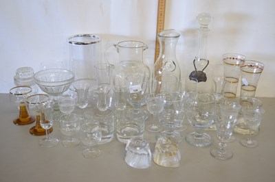 Lot 168 - Mixed Lot: Various drinking glasses, decanters,...