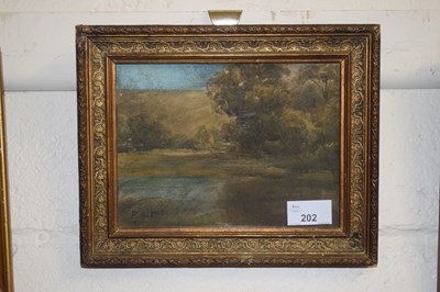 Lot 202 - Frederick Gordon Fraser, landscape view, gilt...