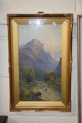 Lot 215 - Evening in the Valley, reproduction print,...